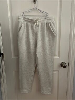 Athleta ladies L, side zip sweat pants